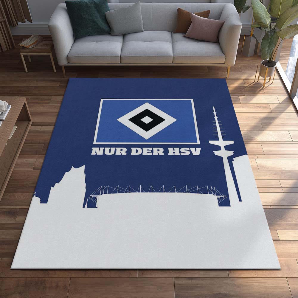 Hamburger SV - HSV Teppich 21 - Teppich für Fans