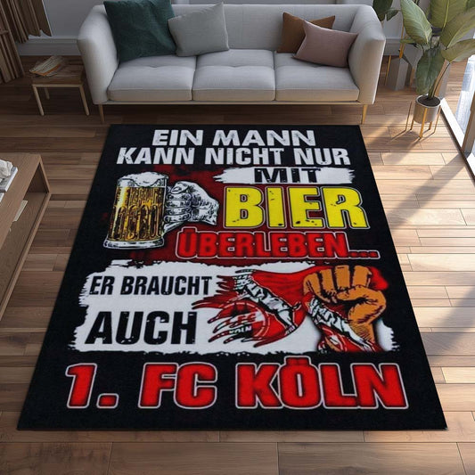 1. FC Köln - Effzeh Teppich - Design 33 - Teppich für Fans