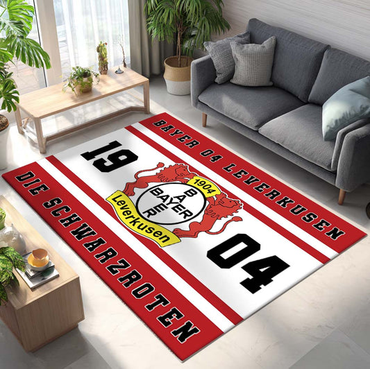 FC Bayer 04 Leverkusen - B04 Teppich - Design 03 - Teppich für Fans