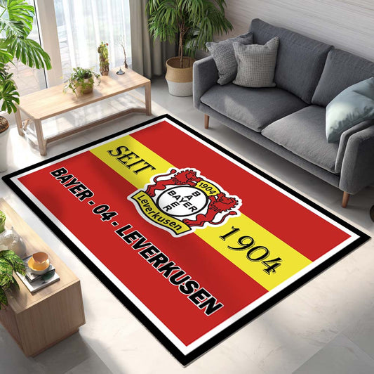 FC Bayer 04 Leverkusen - B04 Teppich - Design 02 - Teppich für Fans