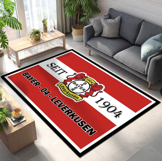 FC Bayer 04 Leverkusen - B04 Teppich - Design 01 - Teppich für Fans
