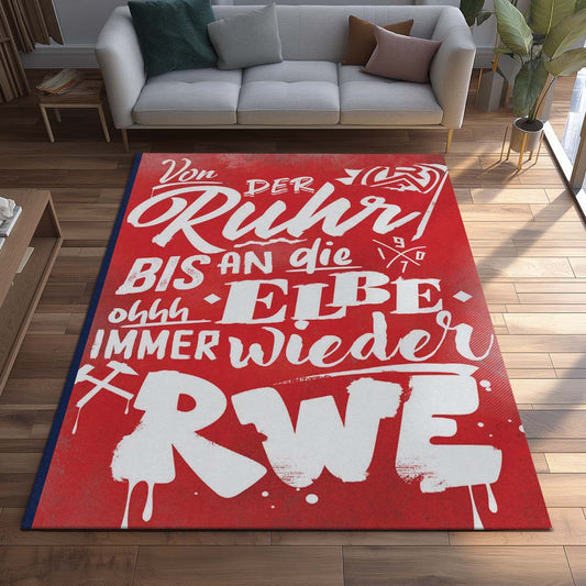 Rot-Weiss Essen - RWE Teppich 14 - Teppich für Fans